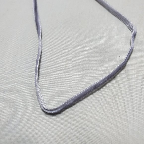 Charming Charlie 2 necklace set - clear quartz gold chain & gray velvet neck - Picture 6 of 7